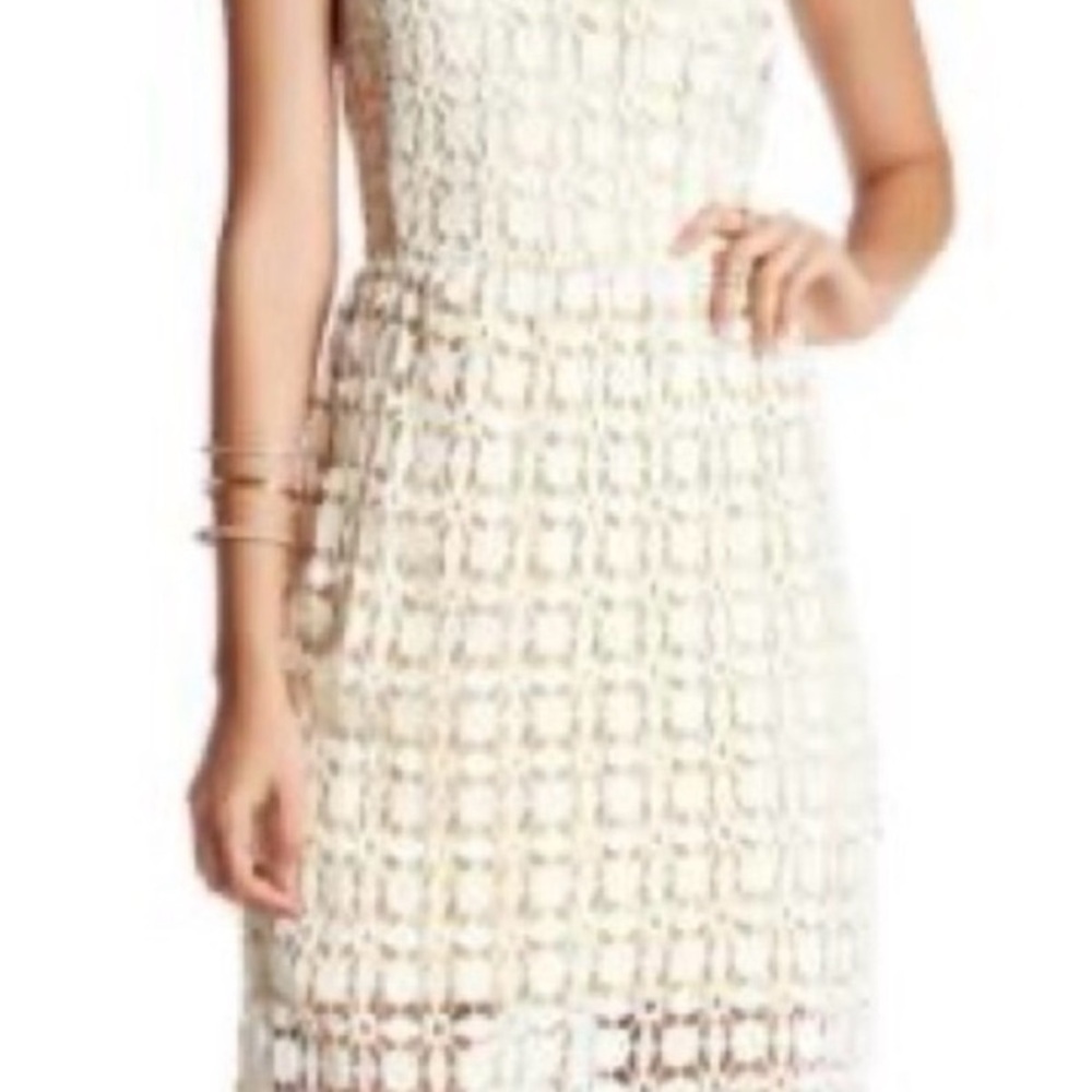 Romeo+Juliet Couture Ivory Crochet Lace Midi Dress BNWT - Picture 14 of 14